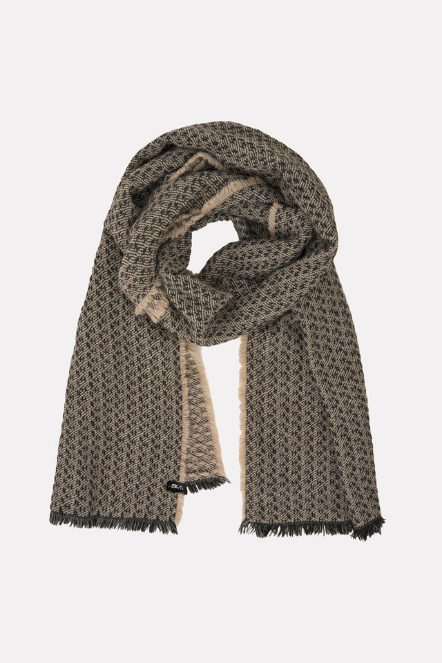 Sciarpa Uomo Alberto beige. Made in Italy.