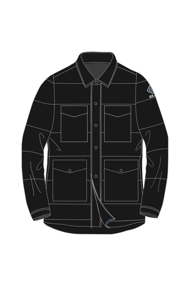 Giacca a Camicia Trapuntata nero