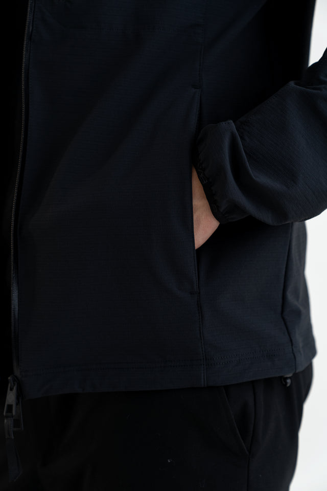 Felpa Uomo tecnica con zip e cappuccio