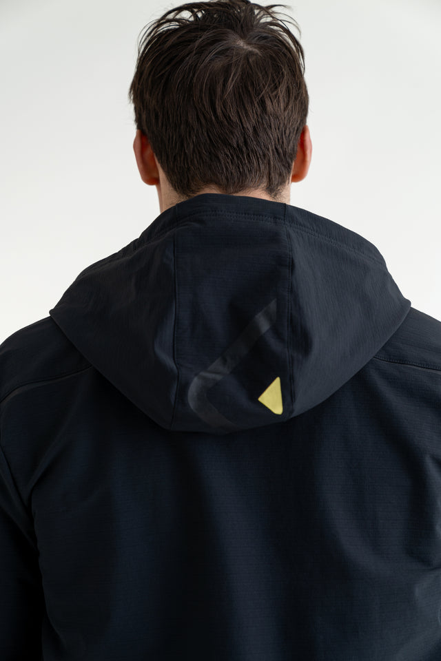 Felpa Uomo tecnica con zip e cappuccio