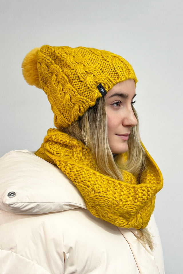 Berretto Donna Janis Rock Eco Pon giallo