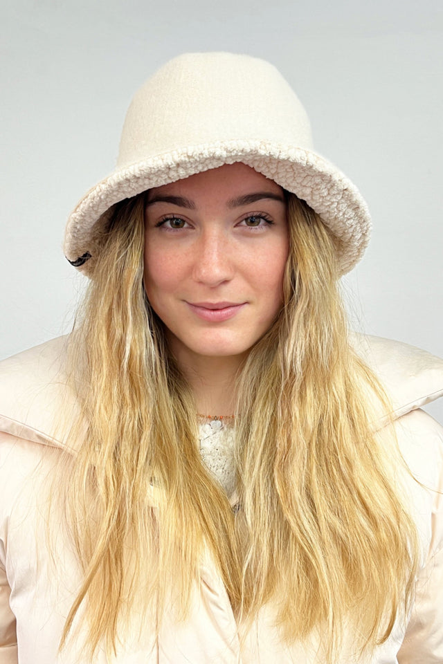 Cloche Donna Miley Natural bianca reverse