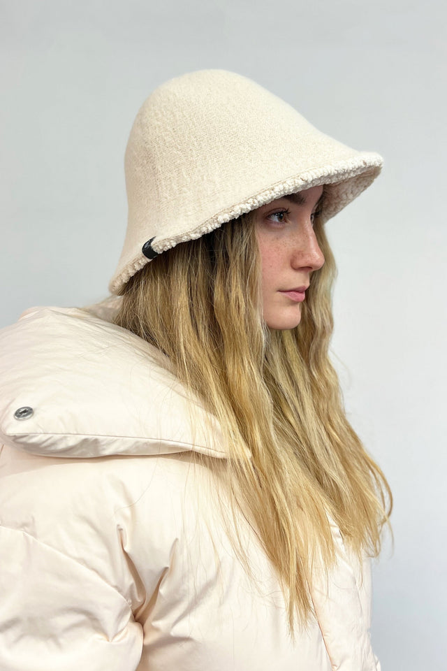 Cloche Donna Miley Natural bianca reverse