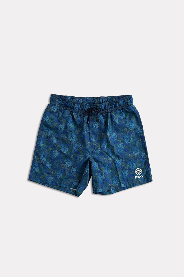 Costume uomo a pantaloncino con elastico in vita e coulisse. Due ampie tasche e rete interna molto confortevole, progettata per fornire supporto e copertura.