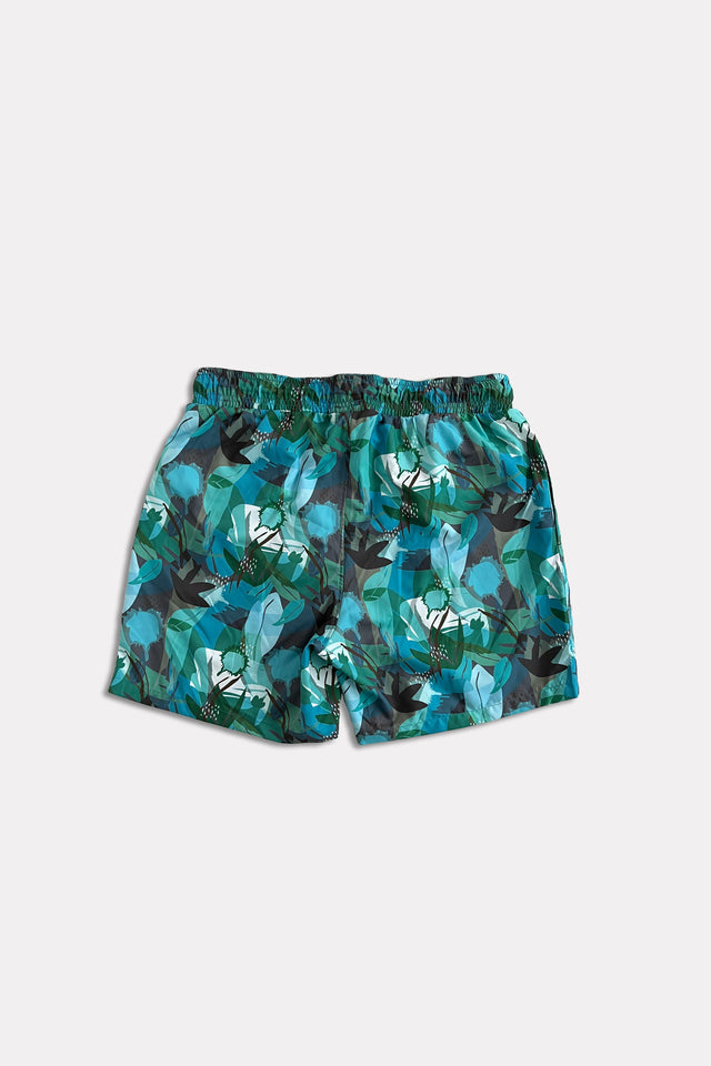 Costume uomo a pantaloncino con elastico in vita e coulisse. Due ampie tasche e rete interna molto confortevole, progettata per fornire supporto e copertura.