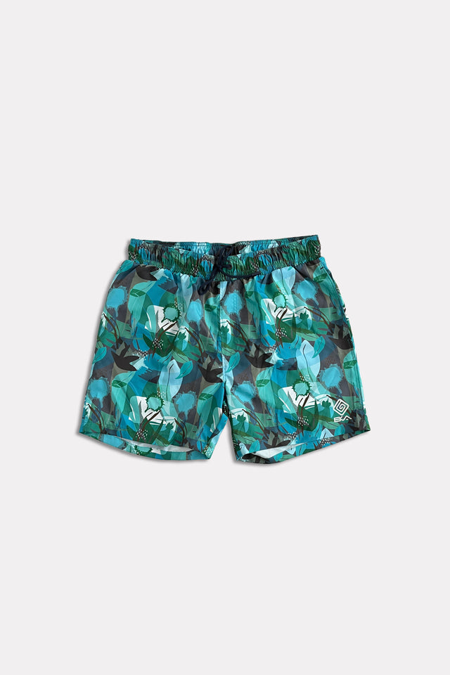 Costume uomo a pantaloncino con elastico in vita e coulisse. Due ampie tasche e rete interna molto confortevole, progettata per fornire supporto e copertura.