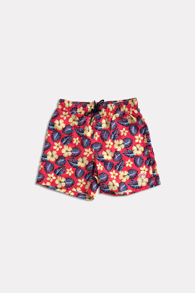 Costume uomo a pantaloncino con elastico in vita e coulisse. Due ampie tasche e rete interna molto confortevole, progettata per fornire supporto e copertura.