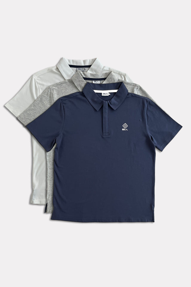 Zip Polo BKA in Cotone Elasticizzato
