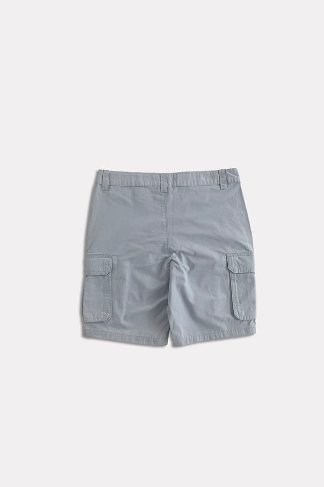 Bermuda Cargo in Cotone Twill - grigio chiaro - retro