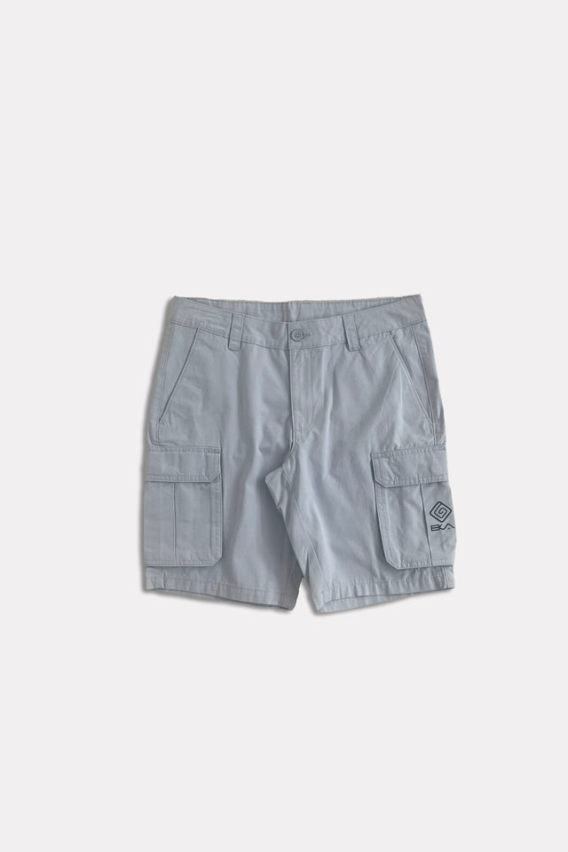 Bermuda Cargo in Cotone Twill - grigio chiaro