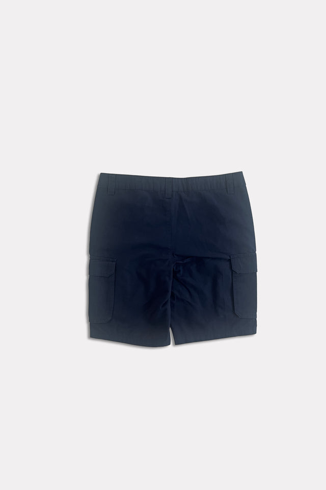 Bermuda Cargo in Cotone Twill - blu navy - retro
