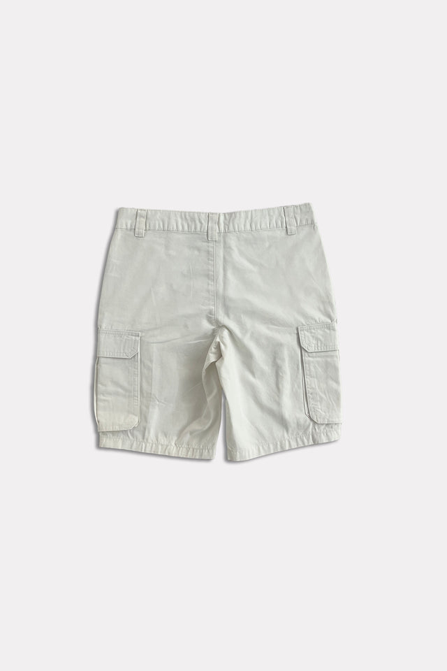 Bermuda Cargo in Cotone Twill - bianco - retro