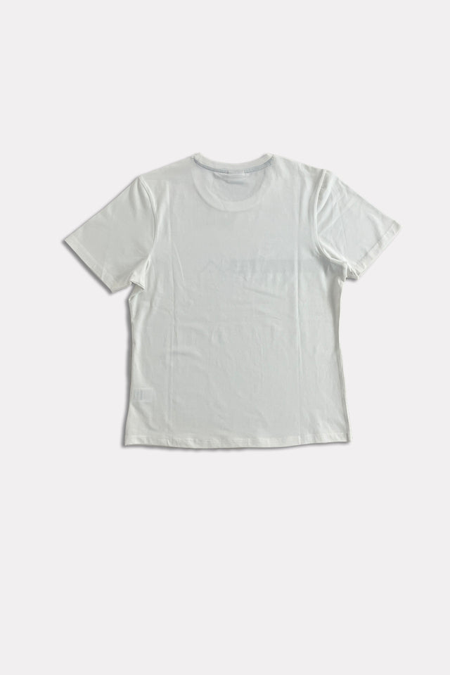 T-shirt Donna bianca BKA logo - dietro