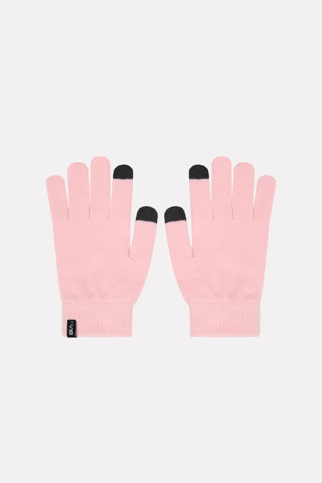 Magic Gloves Jr - Guanti Junior con pollice e indice adatti ai touch screen - rosa