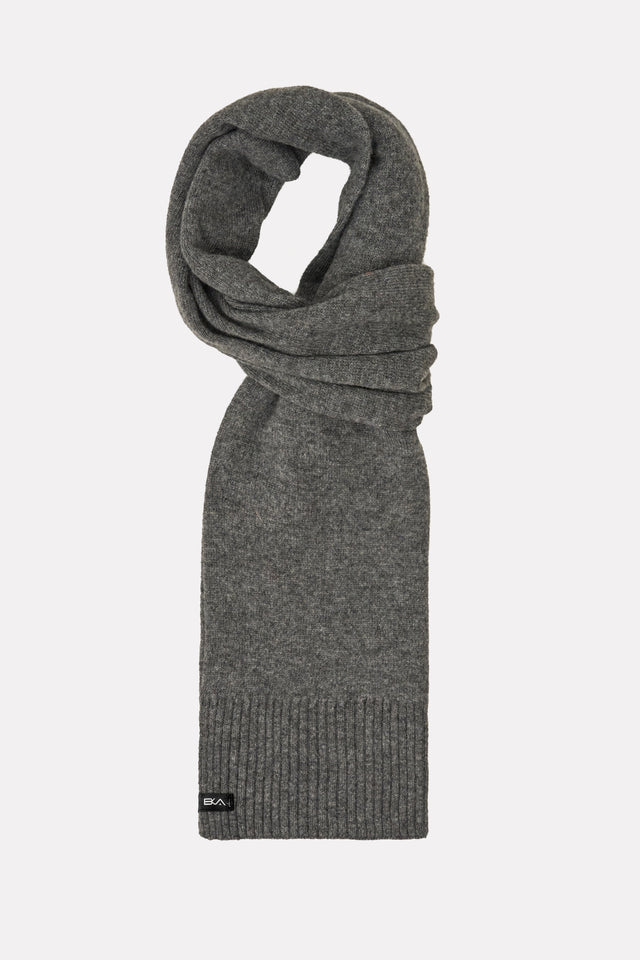 Sciarpa Uomo in filato speciale misto viscosa, lana, nylon e cachemire.  MADE IN ITALY grigio