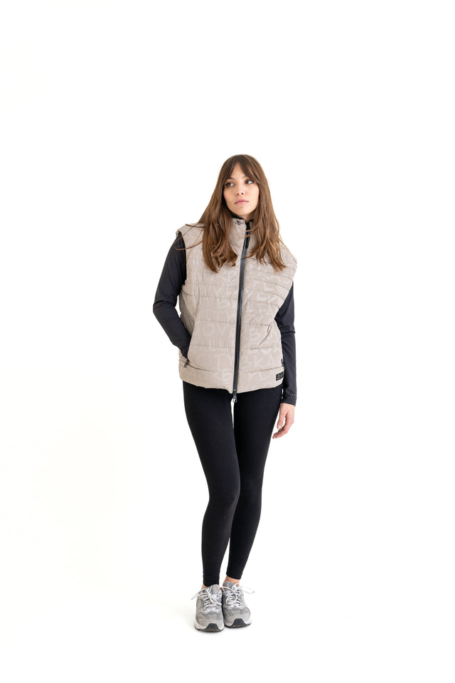 Gilet Donna Lungo Holiday Print