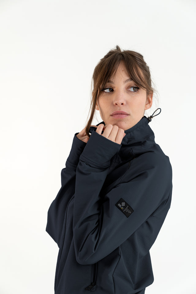 Felpa Donna tecnica con zip