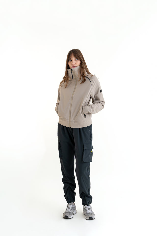 Felpa Donna tecnica con zip
