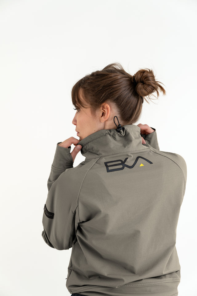 Felpa Donna tecnica con zip