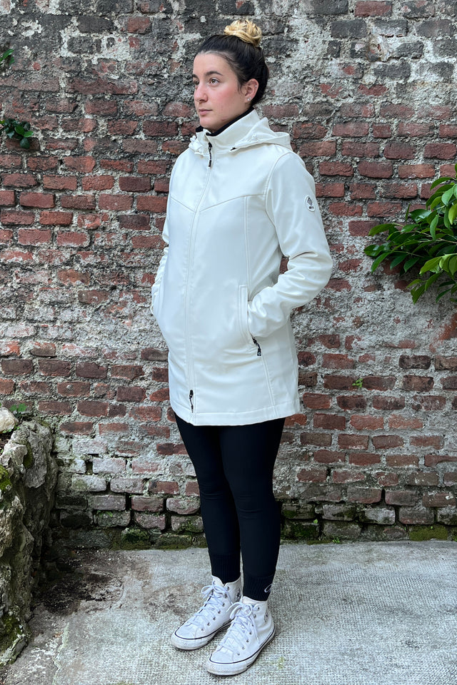 Giacca bianca Donna Softshell Long